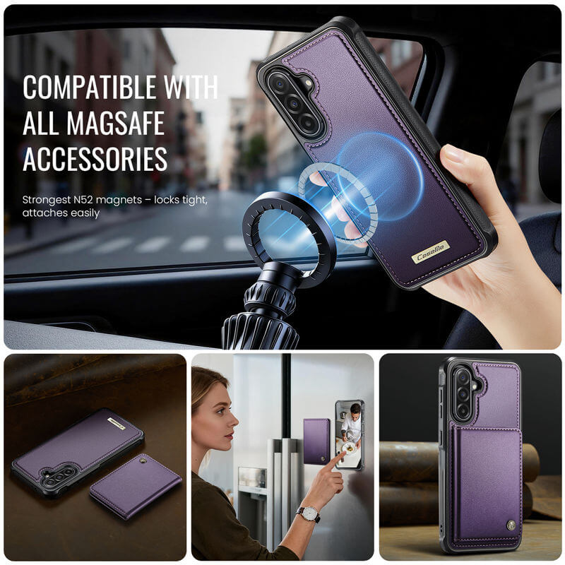 CaseMe Samsung Galaxy A56 5G 2-in-1 Magnetic Wallet Case