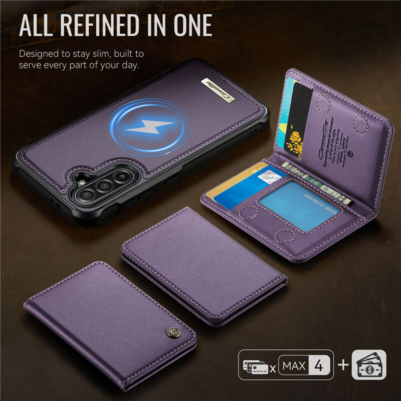 CaseMe Samsung Galaxy A56 5G 2-in-1 Magnetic Wallet Case