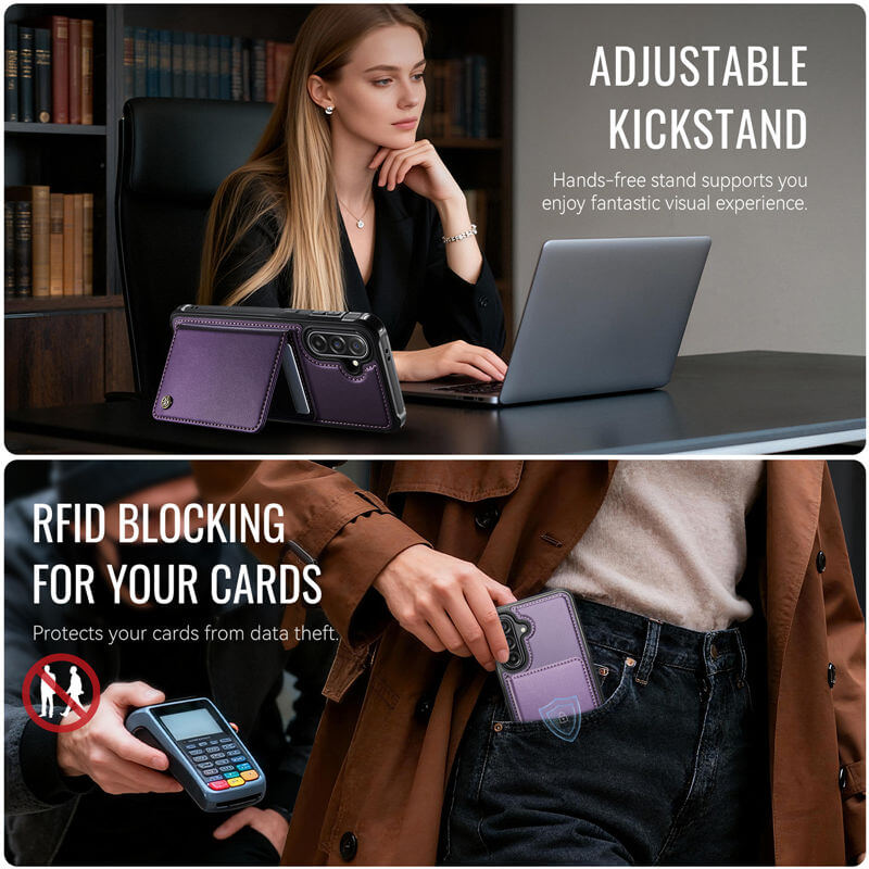 CaseMe Samsung Galaxy A56 5G 2-in-1 Magnetic Wallet Case