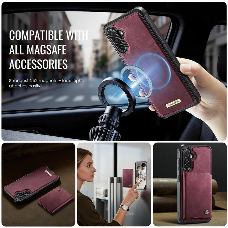 CaseMe Samsung Galaxy A56 5G 2-in-1 Magnetic Wallet Case