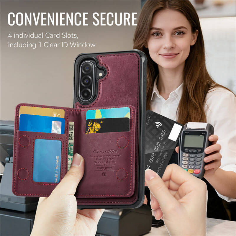 CaseMe Samsung Galaxy A56 5G 2-in-1 Magnetic Wallet Case