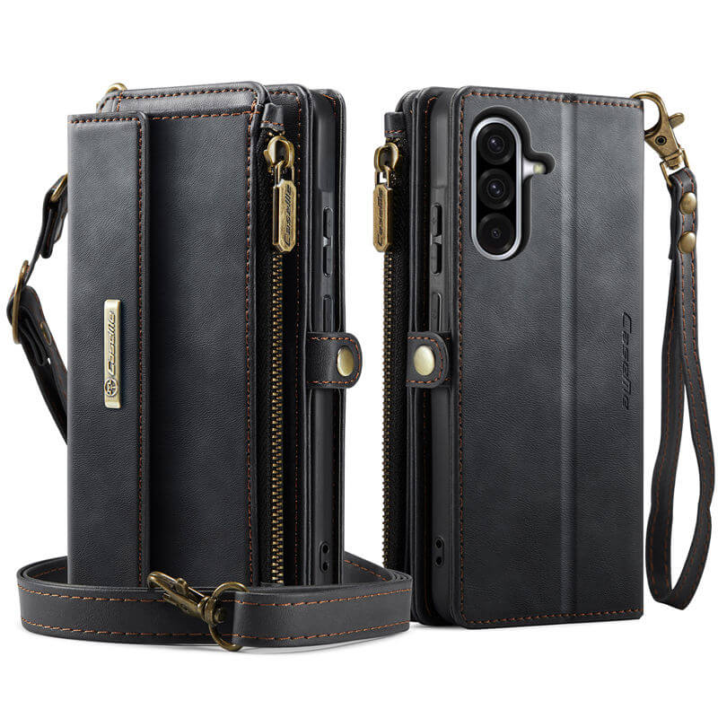 CaseMe Samsung Galaxy A56 5G Wallet Case – RFID Blocking, 9 Card Slots, Crossbody Strap