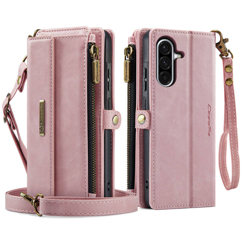CaseMe Samsung Galaxy A56 5G Wallet Case – RFID Blocking, 9 Card Slots, Crossbody Strap