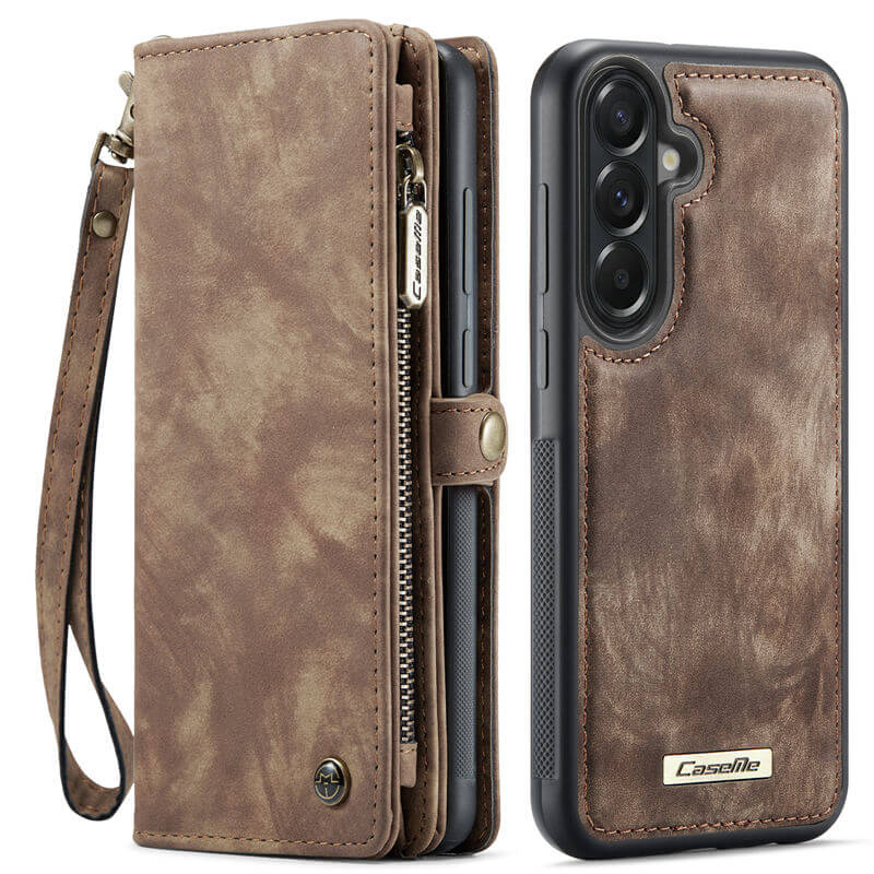 CaseMe Samsung Galaxy A57 2-in-1 Magnetic Wallet Case with Wrist Strap