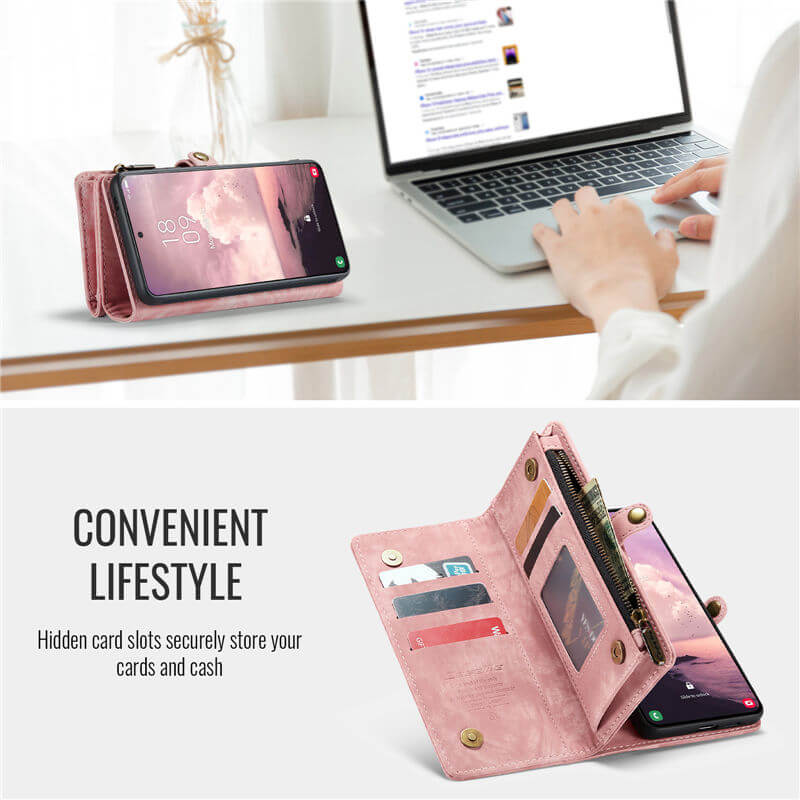 CaseMe Samsung Galaxy A57 2-in-1 Magnetic Wallet Case with Wrist Strap