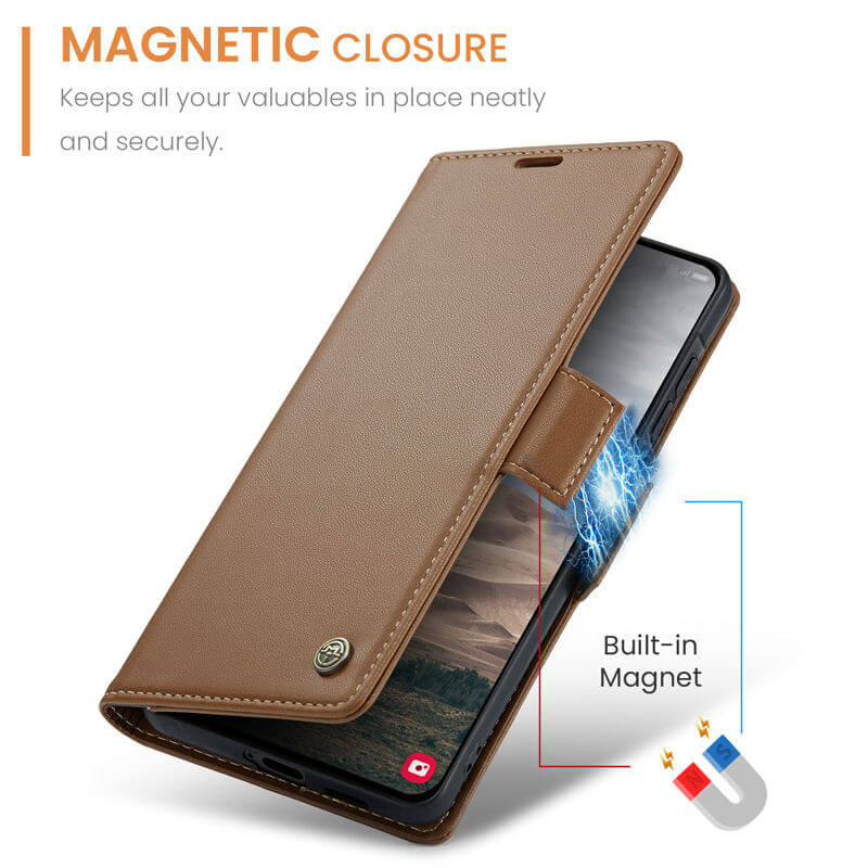 CaseMe Samsung Galaxy A57 Wallet RFID Blocking Case