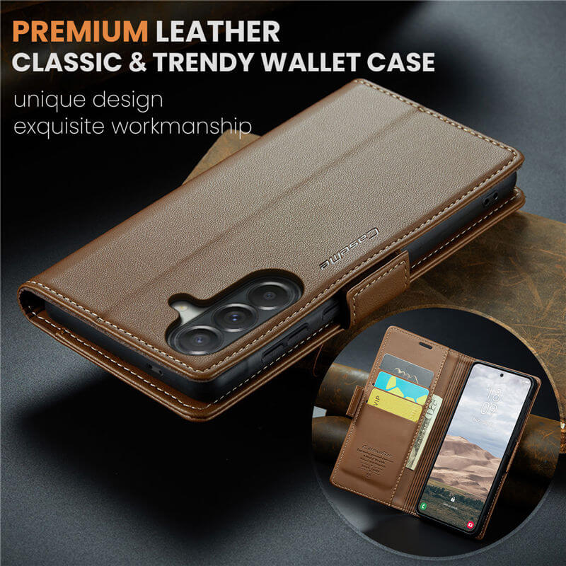 CaseMe Samsung Galaxy A57 Wallet RFID Blocking Case