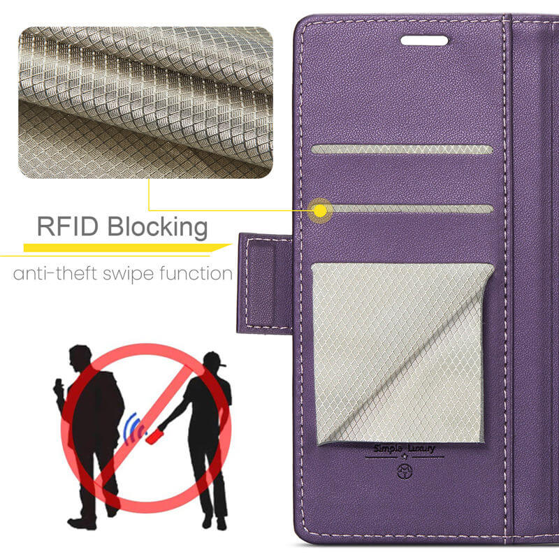 CaseMe Samsung Galaxy A57 Wallet RFID Blocking Case