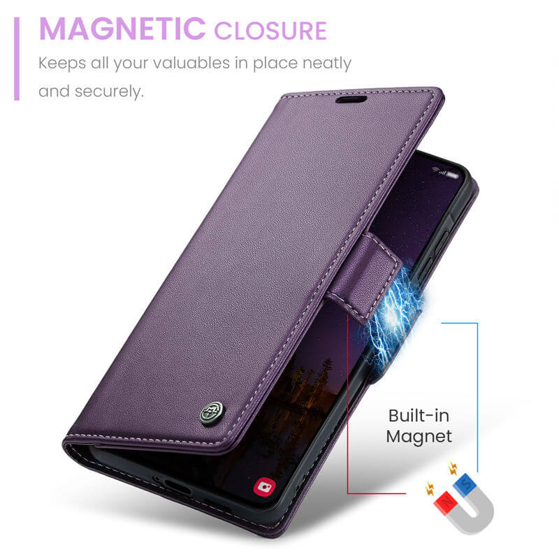 CaseMe Samsung Galaxy A57 Wallet RFID Blocking Case