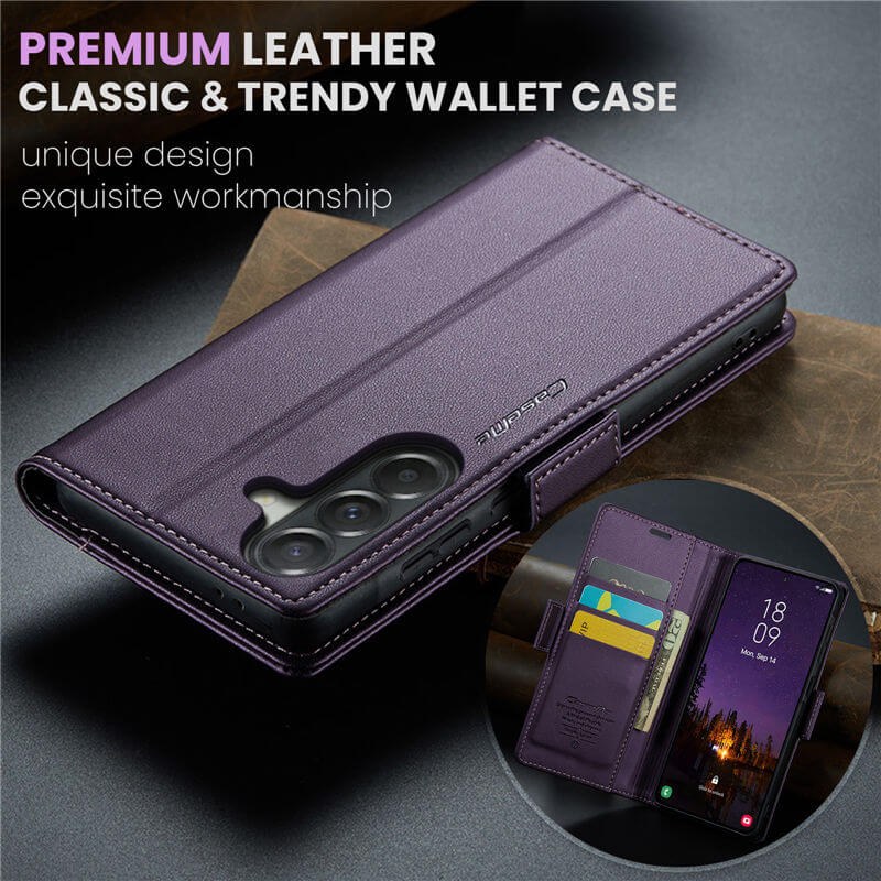 CaseMe Samsung Galaxy A57 Wallet RFID Blocking Case