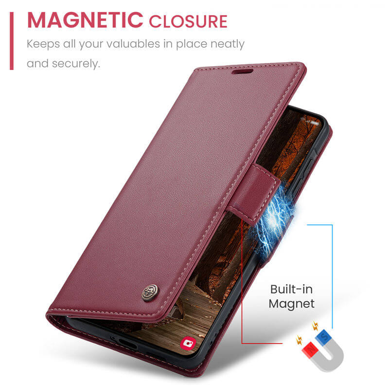 CaseMe Samsung Galaxy A57 Wallet RFID Blocking Case