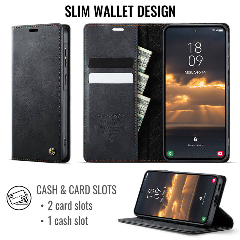 CaseMe Samsung Galaxy A57 Wallet RFID Blocking Case