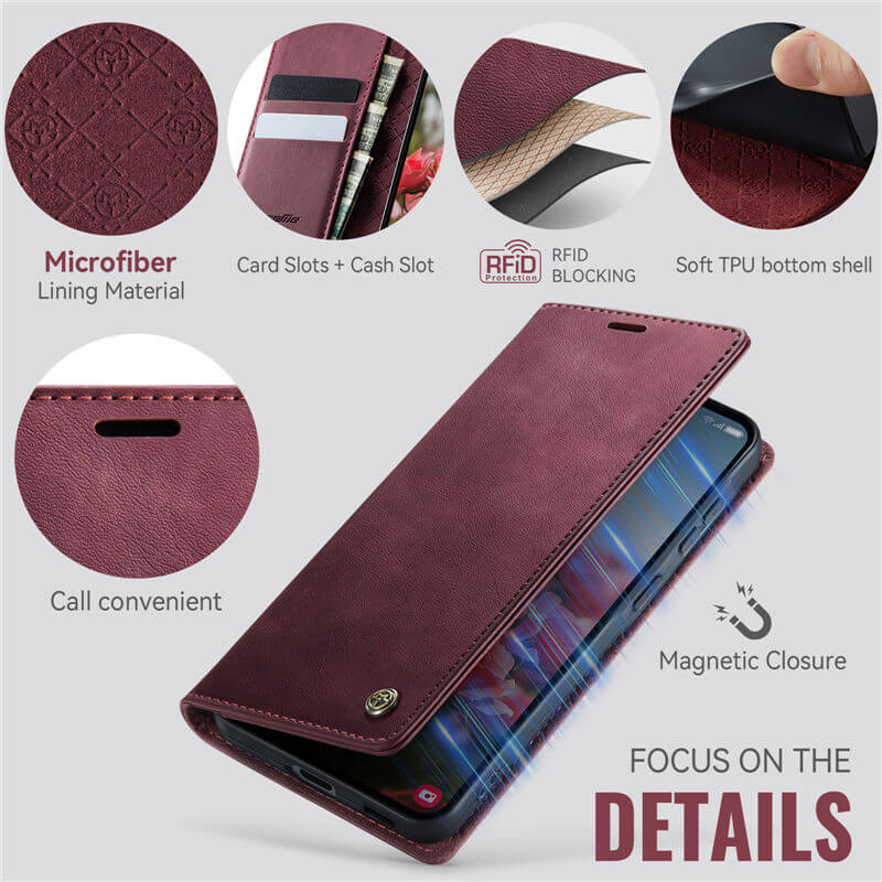 CaseMe Samsung Galaxy A57 Wallet RFID Blocking Case