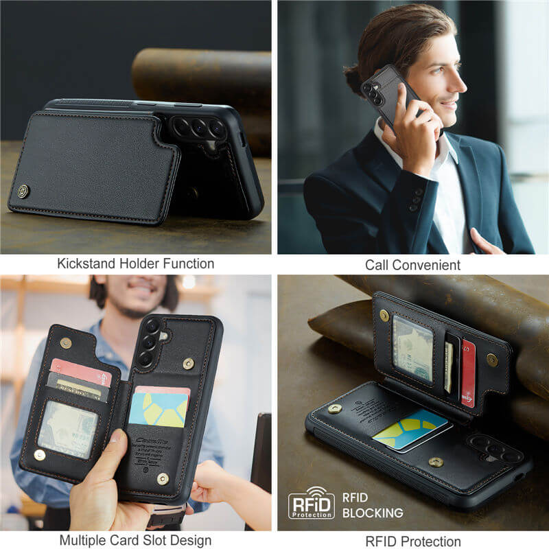 CaseMe Samsung Galaxy A57 RFID Blocking Card Holder Case