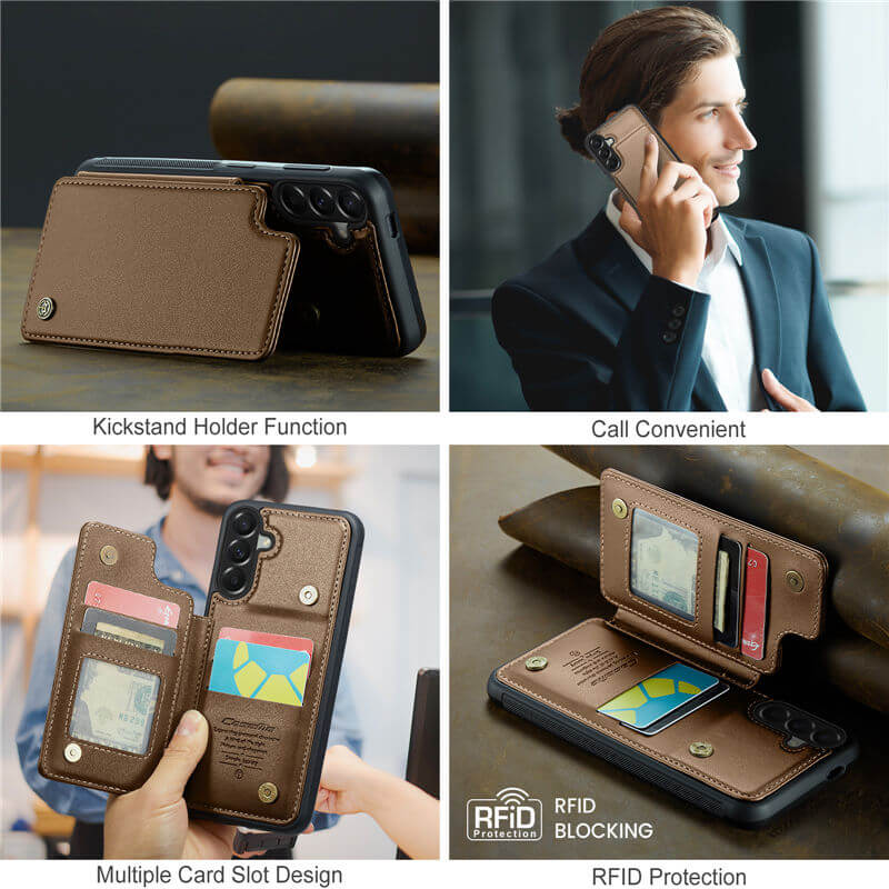 CaseMe Samsung Galaxy A57 RFID Blocking Card Holder Case