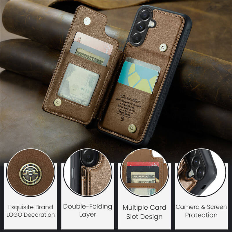 CaseMe Samsung Galaxy A57 RFID Blocking Card Holder Case