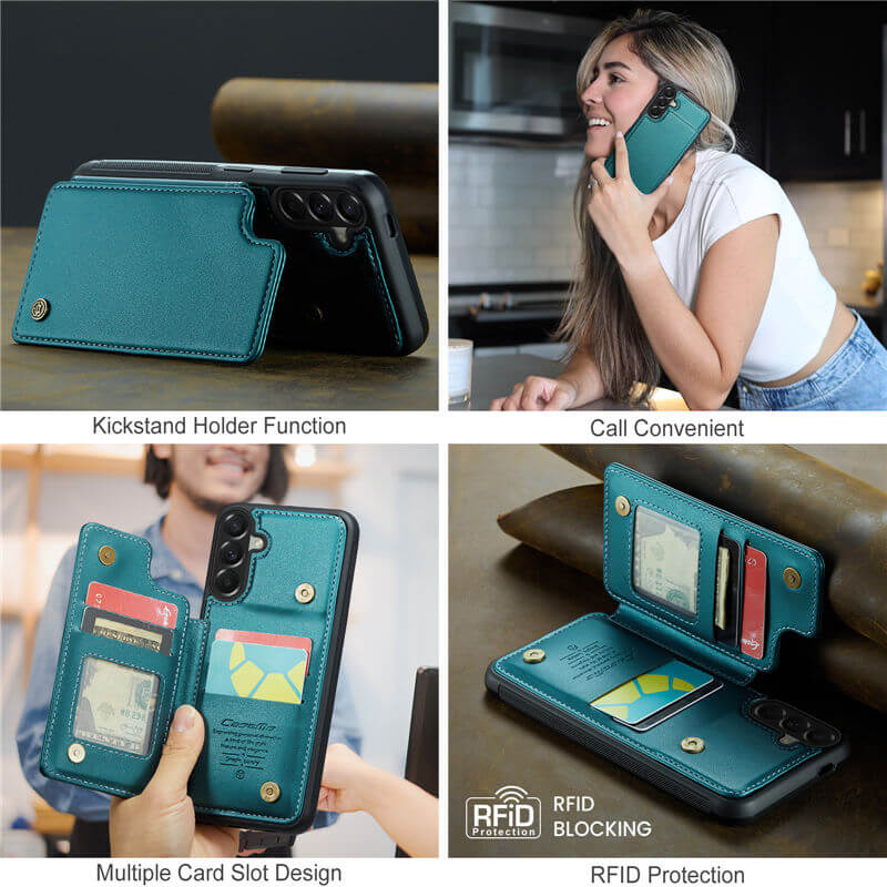 CaseMe Samsung Galaxy A57 RFID Blocking Card Holder Case