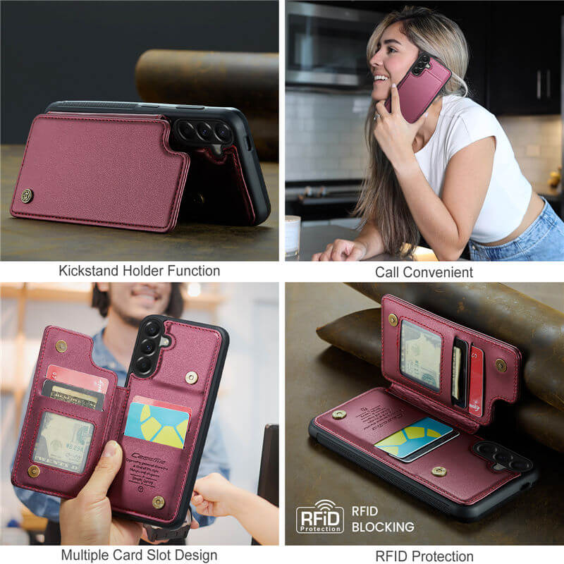 CaseMe Samsung Galaxy A57 RFID Blocking Card Holder Case