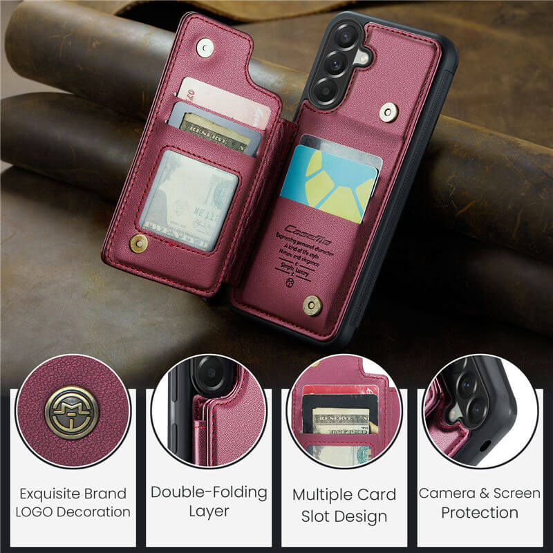 CaseMe Samsung Galaxy A57 RFID Blocking Card Holder Case