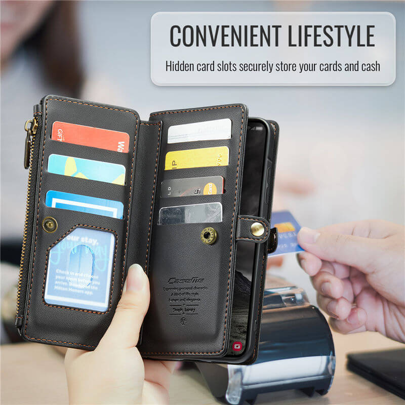 CaseMe Samsung Galaxy A57 Wallet Case with Crossbody Strap