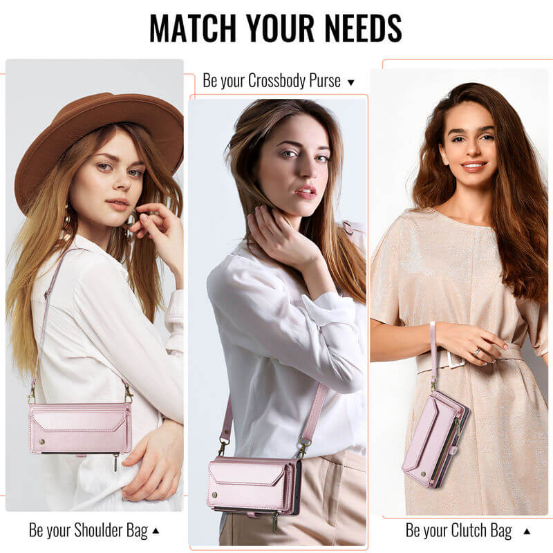 CaseMe Samsung Galaxy A57 Wallet Case with Crossbody Strap