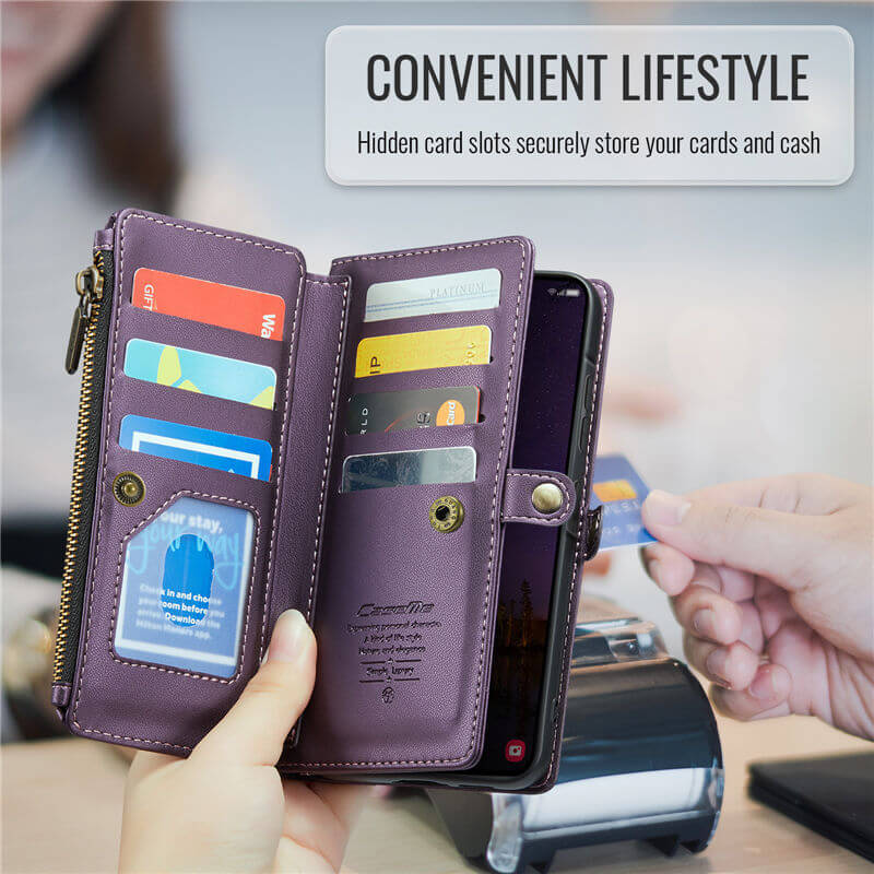 CaseMe Samsung Galaxy A57 Wallet Case with Crossbody Strap