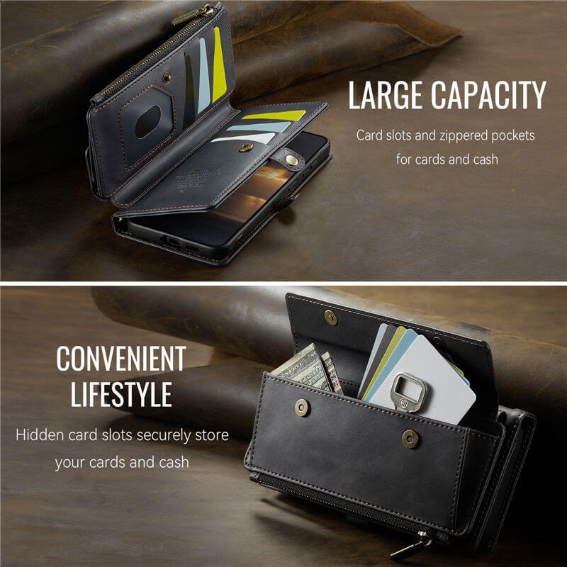 CaseMe Samsung Galaxy A57 Wallet Case with Crossbody Strap