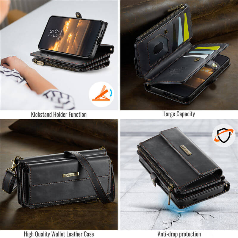 CaseMe Samsung Galaxy A57 Wallet Case with Crossbody Strap