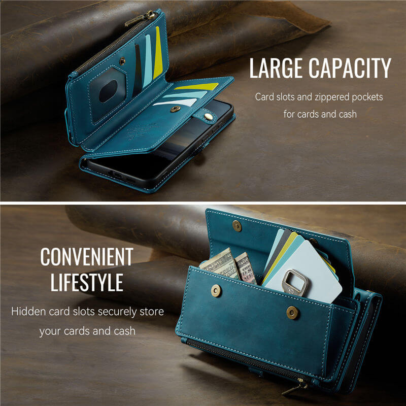 CaseMe Samsung Galaxy A57 Wallet Case with Crossbody Strap