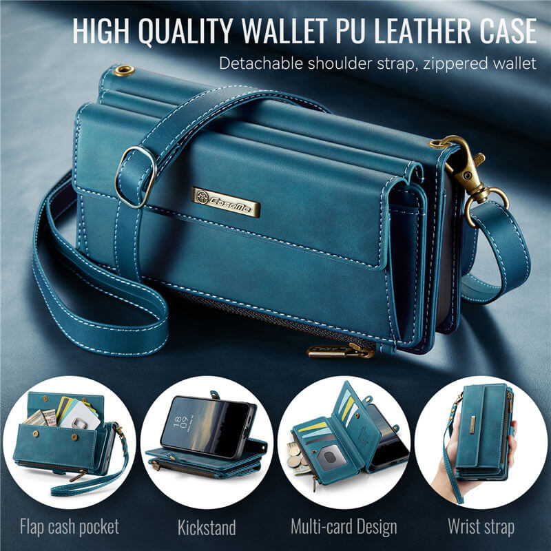 CaseMe Samsung Galaxy A57 Wallet Case with Crossbody Strap