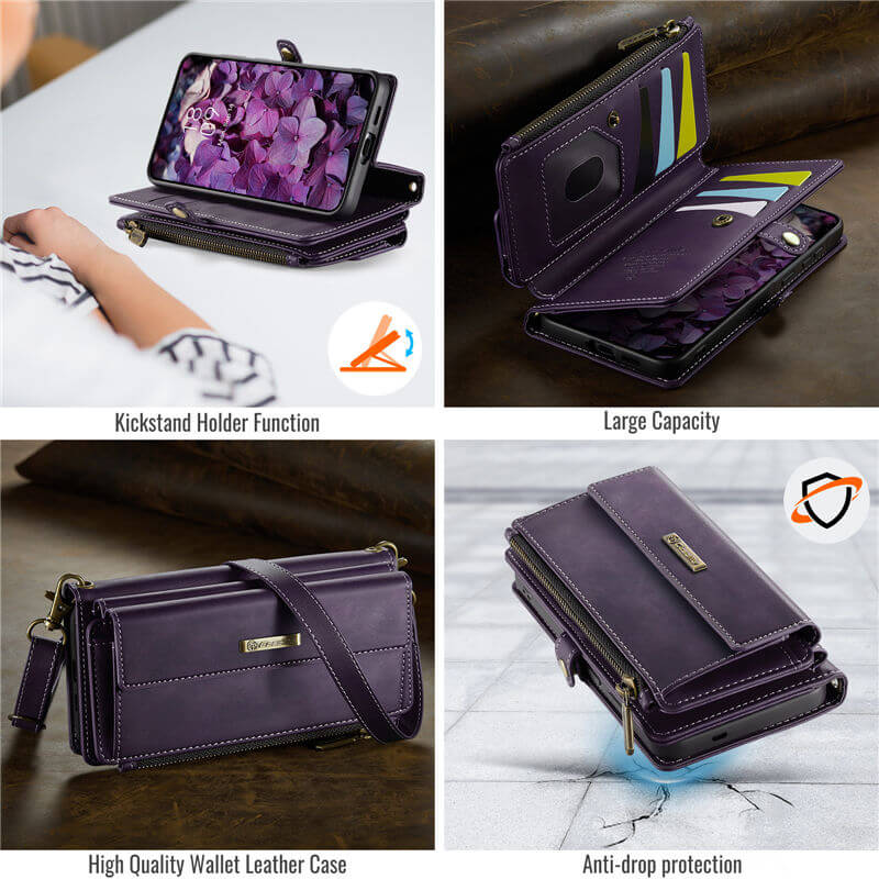 CaseMe Samsung Galaxy A57 Wallet Case with Crossbody Strap