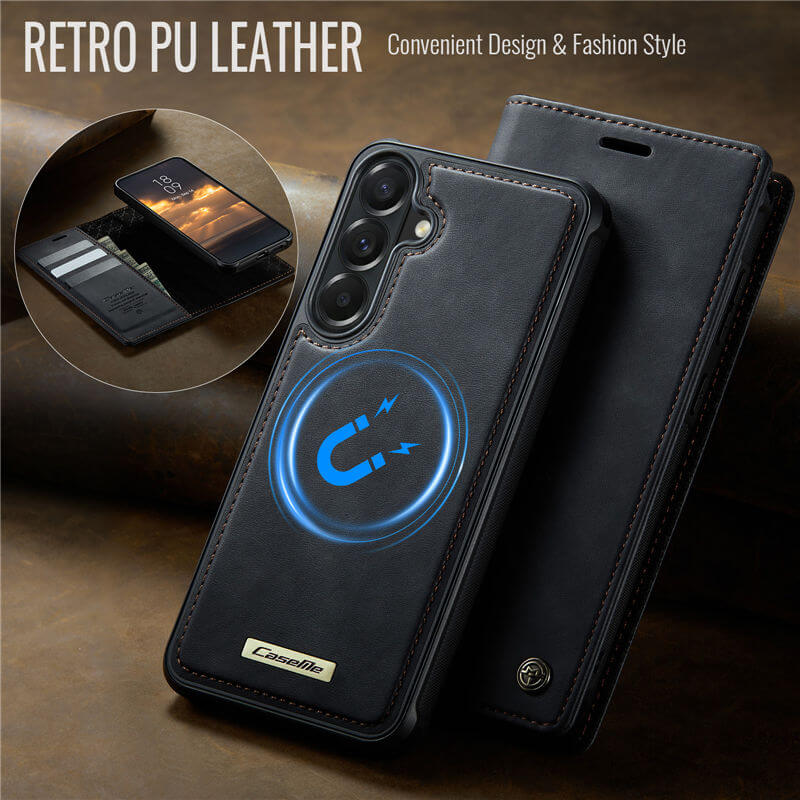 CaseMe Samsung Galaxy A57 2-in-1 Magnetic Wallet Case with RFID Blocking