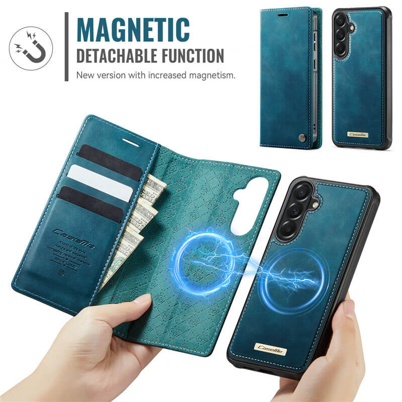 CaseMe Samsung Galaxy A57 2-in-1 Magnetic Wallet Case with RFID Blocking