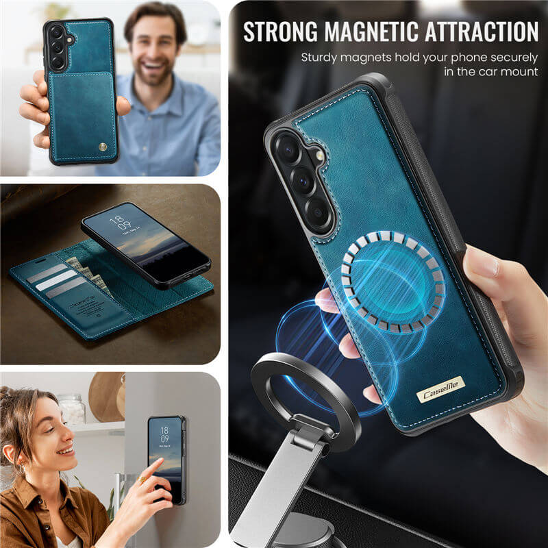 CaseMe Samsung Galaxy A57 2-in-1 Magnetic Wallet Case