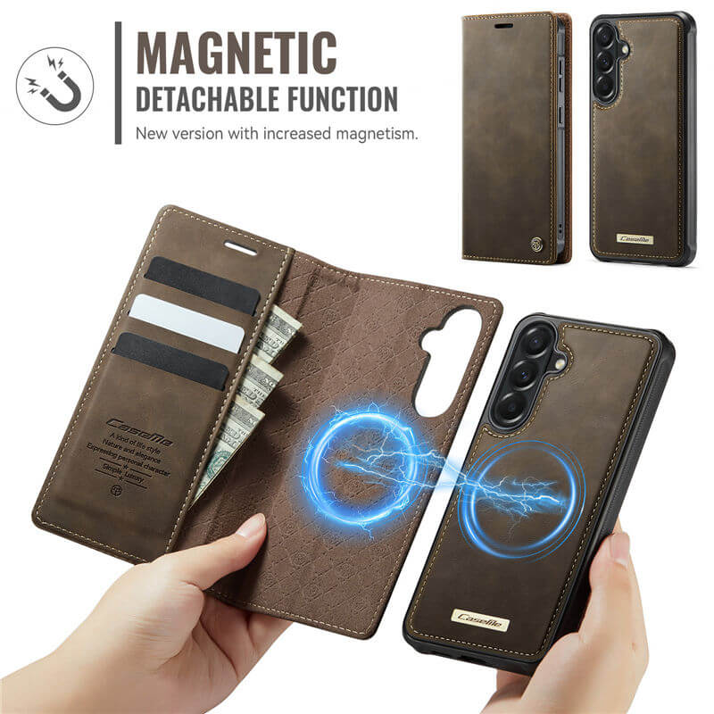 CaseMe Samsung Galaxy A57 2-in-1 Magnetic Wallet Case