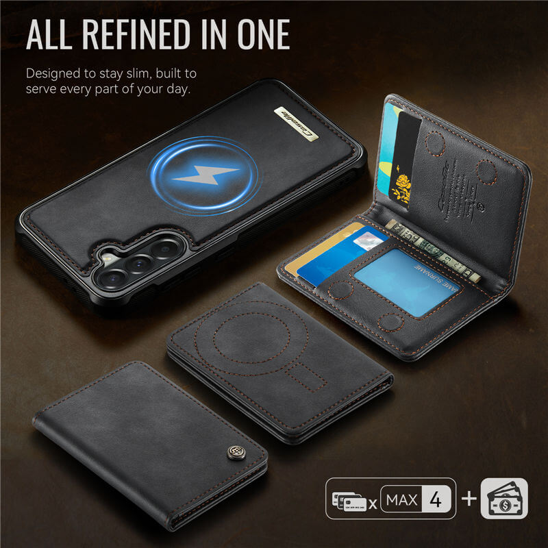CaseMe Samsung Galaxy A57 2-in-1 Magnetic Wallet Case