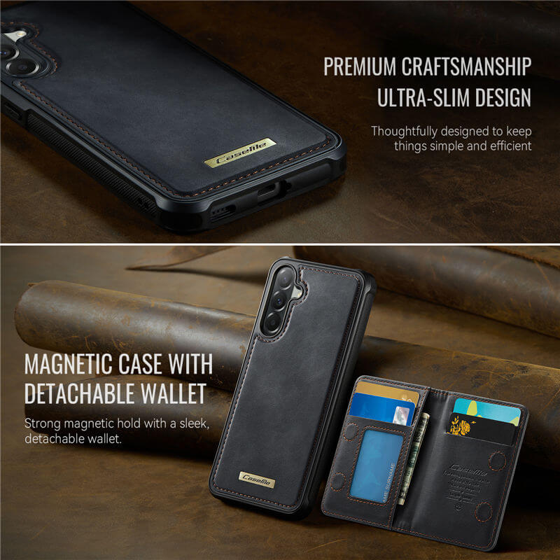 CaseMe Samsung Galaxy A57 2-in-1 Magnetic Wallet Case