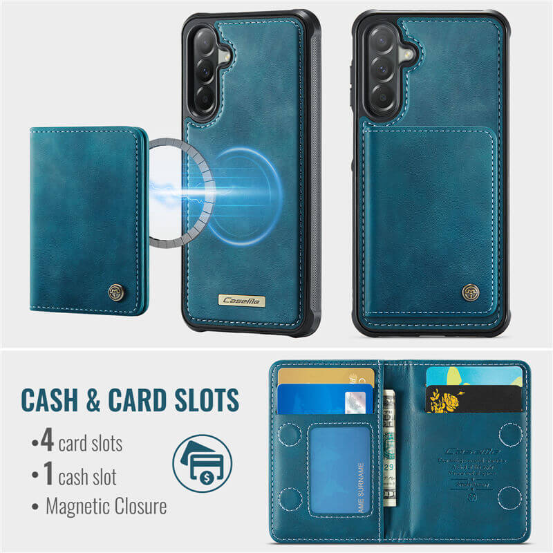 CaseMe Samsung Galaxy A57 2-in-1 Magnetic Wallet Case