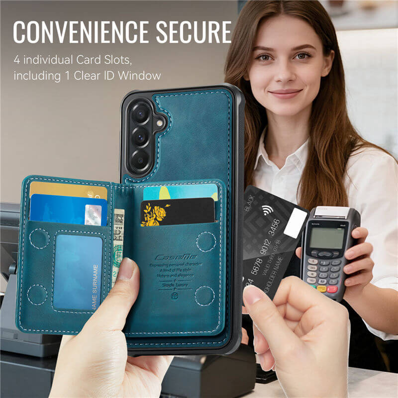 CaseMe Samsung Galaxy A57 2-in-1 Magnetic Wallet Case