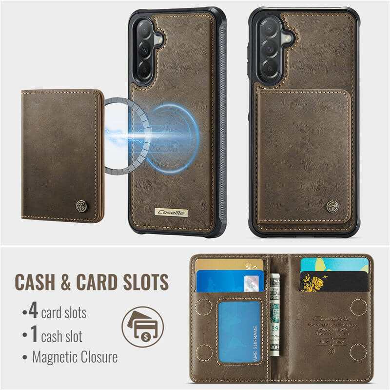 CaseMe Samsung Galaxy A57 2-in-1 Magnetic Wallet Case
