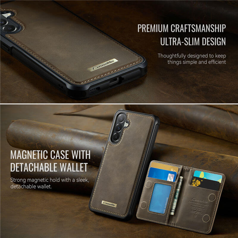 CaseMe Samsung Galaxy A57 2-in-1 Magnetic Wallet Case