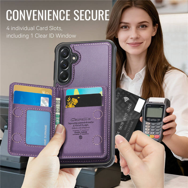 CaseMe Samsung Galaxy A57 2-in-1 Magnetic Wallet Case