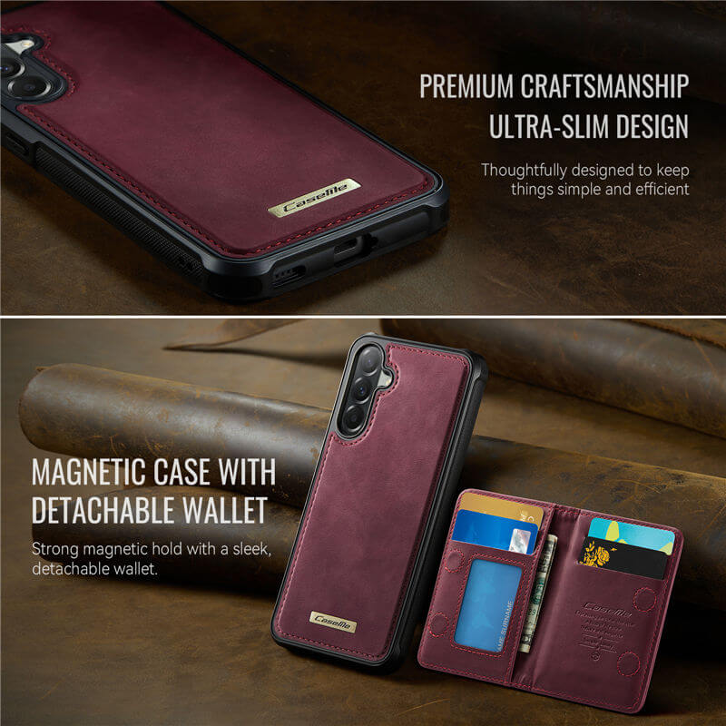 CaseMe Samsung Galaxy A57 2-in-1 Magnetic Wallet Case