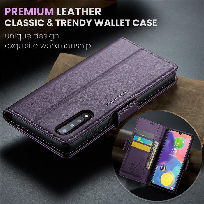 CaseMe Samsung Galaxy A70 Wallet RFID Blocking Magnetic Buckle Case