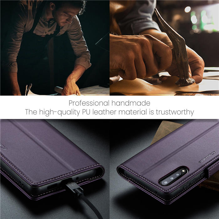 CaseMe Samsung Galaxy A70 Wallet RFID Blocking Magnetic Buckle Case