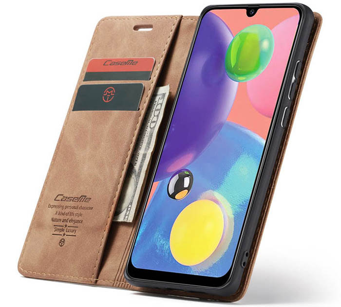 CaseMe Samsung Galaxy A70S Wallet Kickstand Magnetic Flip Leather Case