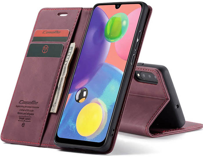 CaseMe Samsung Galaxy A70S Wallet Kickstand Magnetic Flip Leather Case