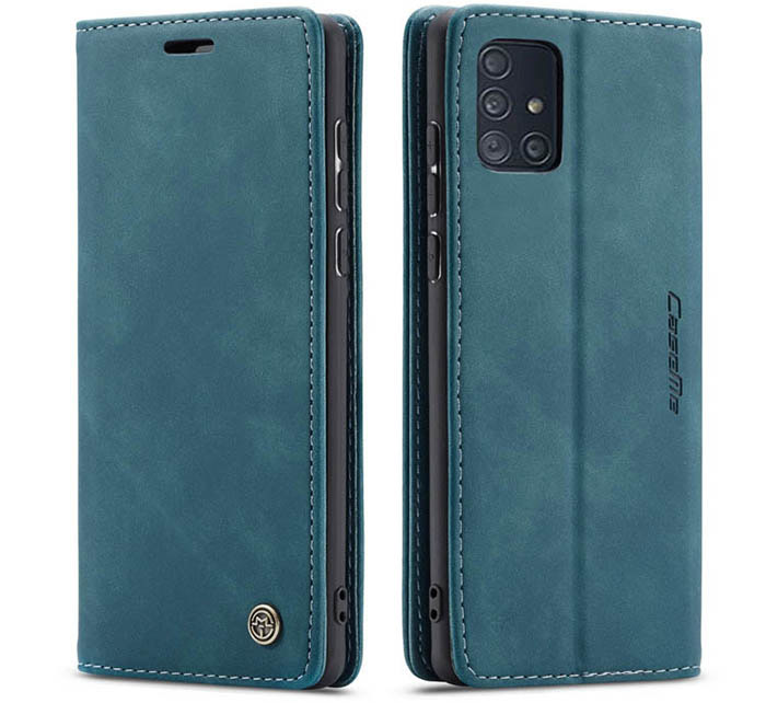 CaseMe Samsung Galaxy A71 4G Wallet Kickstand Magnetic Flip Leather Case
