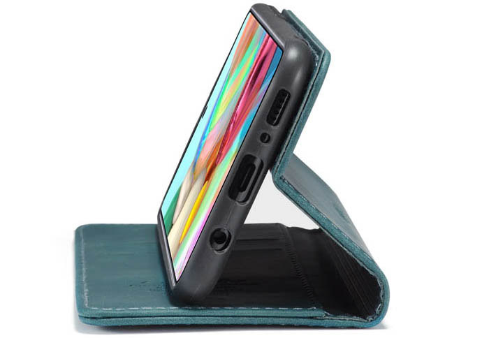 CaseMe Samsung Galaxy A71 4G Wallet Kickstand Magnetic Flip Leather Case