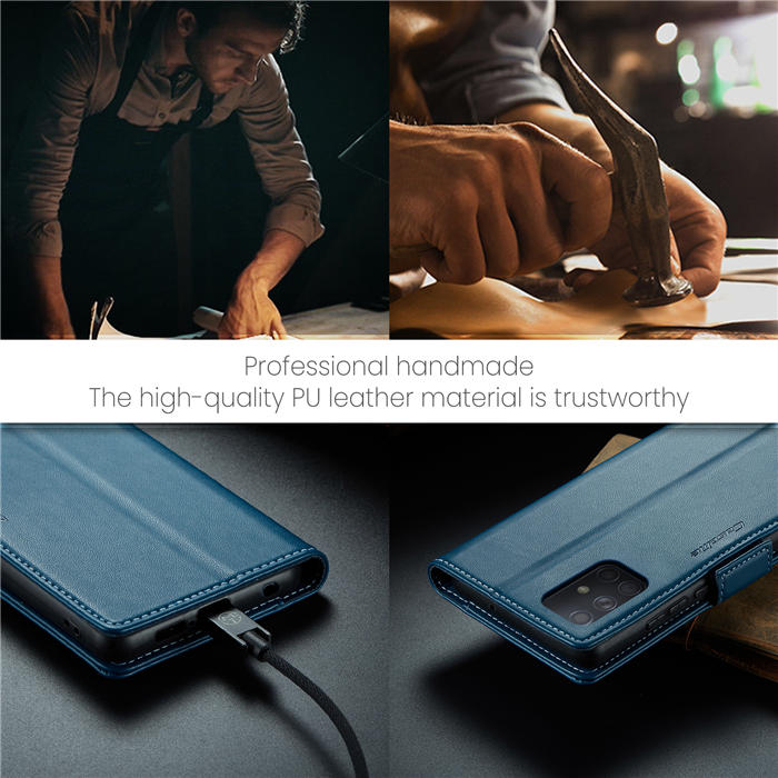 CaseMe Samsung Galaxy A71 4G Wallet RFID Blocking Magnetic Buckle Case